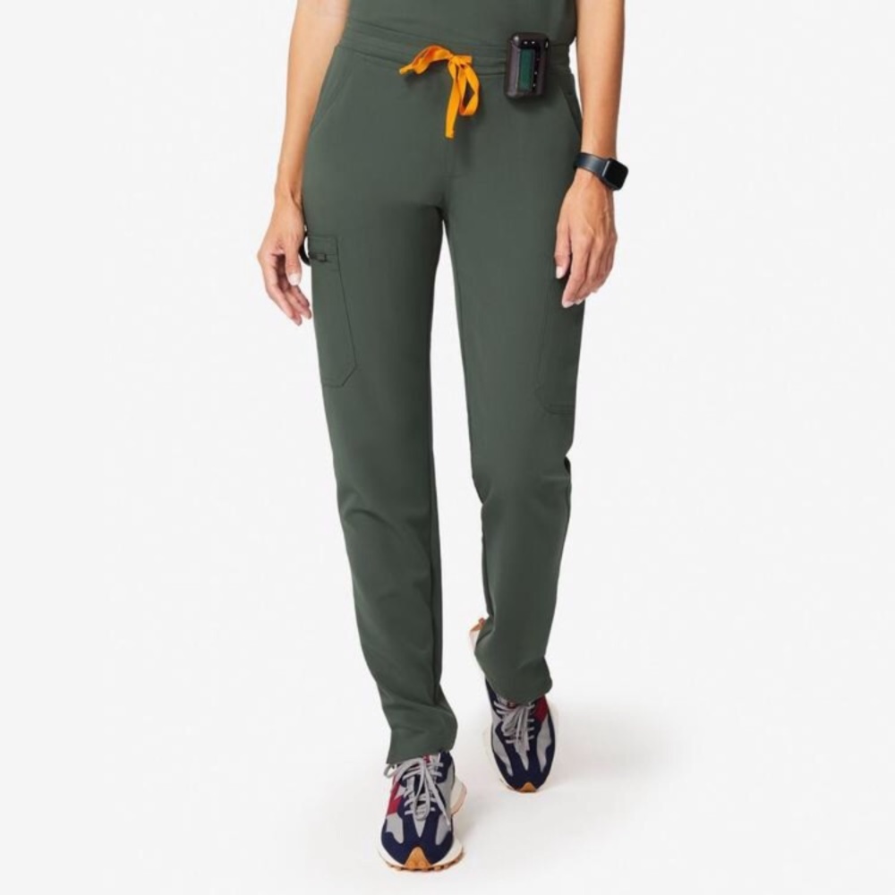 Figs Limited Edition Moss Green Yola Scrub Pants Petite